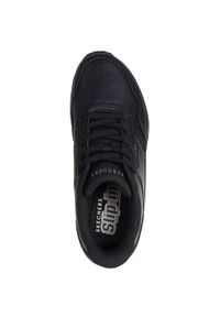 skechers - Adidasy Skechers Uno - Banksia Luxe, Kobiety. Kolor: czarny. Materiał: skóra ekologiczna, materiał. Sport: fitness