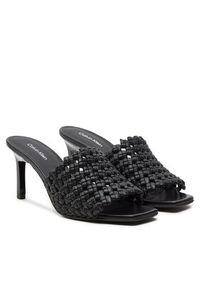 Calvin Klein Klapki Heel Mule Sandal 70 Latt HW0HW02144 Czarny. Kolor: czarny. Materiał: skóra #5