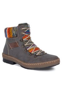 Rieker Trzewiki Z6743-45 Szary. Kolor: szary. Materiał: materiał #2