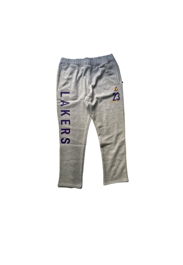 OUTERSTUFF - Spodnie dresowe Los Angeles Lakers Lebron James Master Class. Kolor: szary, fioletowy, wielokolorowy. Materiał: dresówka. Sport: bieganie, koszykówka