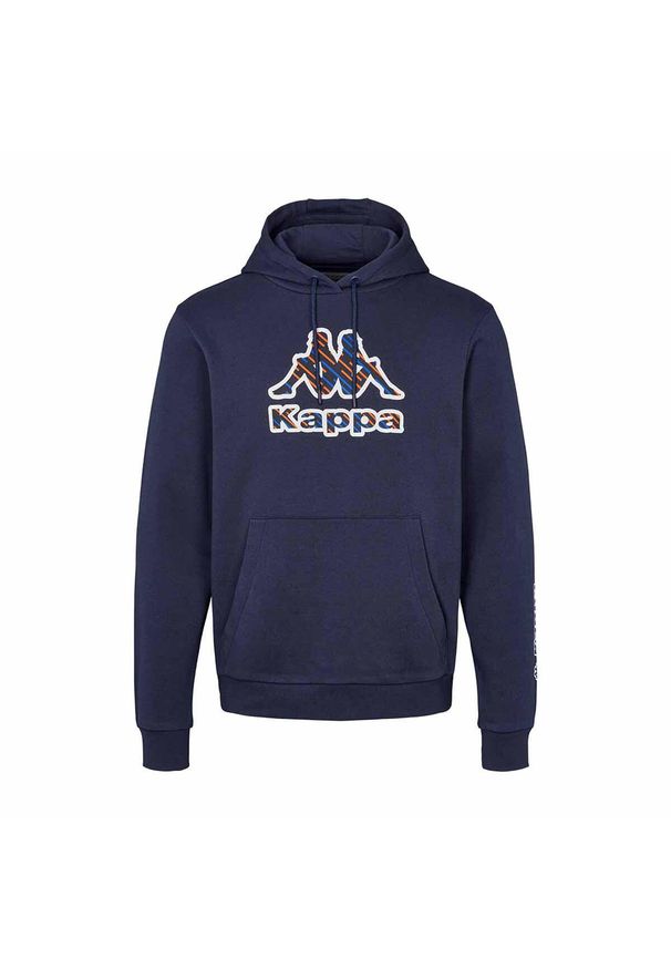 Bluza z kapturem Kappa Fetro Swt. Typ kołnierza: kaptur. Kolor: niebieski. Sport: fitness