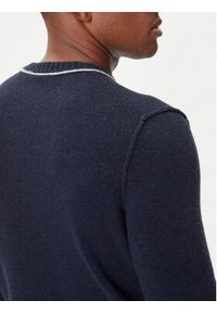 Aeronautica Militare Sweter 252MA1608UL00924 Granatowy Regular Fit. Kolor: niebieski. Materiał: wełna #4