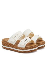Crocs Klapki Brooklyn Woven Buckle 209978 Biały. Kolor: biały