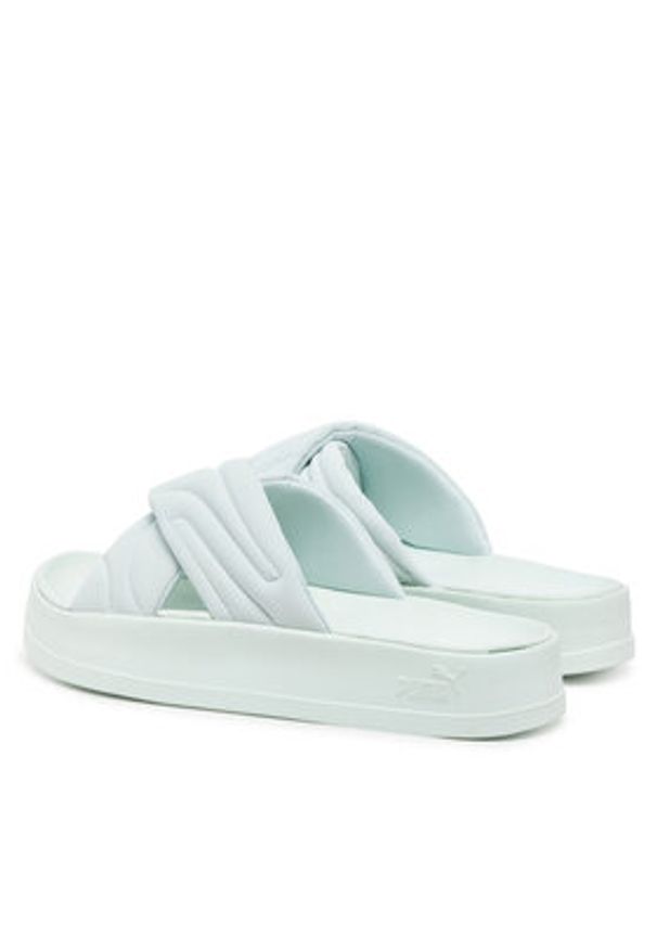 Puma Klapki Leadcat Platform 400340 04 Błękitny. Kolor: niebieski. Materiał: skóra. Obcas: na platformie