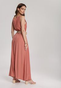 Renee - Różowa Sukienka Loraeshell. Kolor: różowy. Długość rękawa: na ramiączkach. Długość: maxi