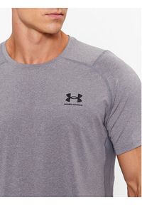 Under Armour T-Shirt Ua Hg Armour Fitted Ss 1361683 Szary Fitted Fit. Kolor: szary. Materiał: syntetyk #5