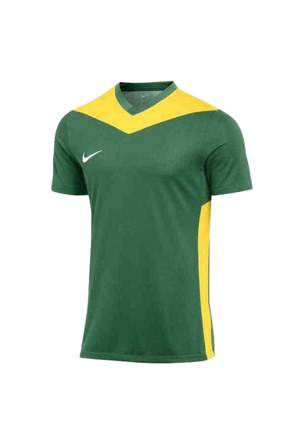Nike - Męska Koszulka Park Derby IV DriFIT. Kolor: zielony, wielokolorowy, żółty. Sport: turystyka piesza