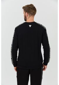Guess - GUESS Czarna męska bluza z lampasami Arlo, Rozmiar XXL. Kolor: czarny