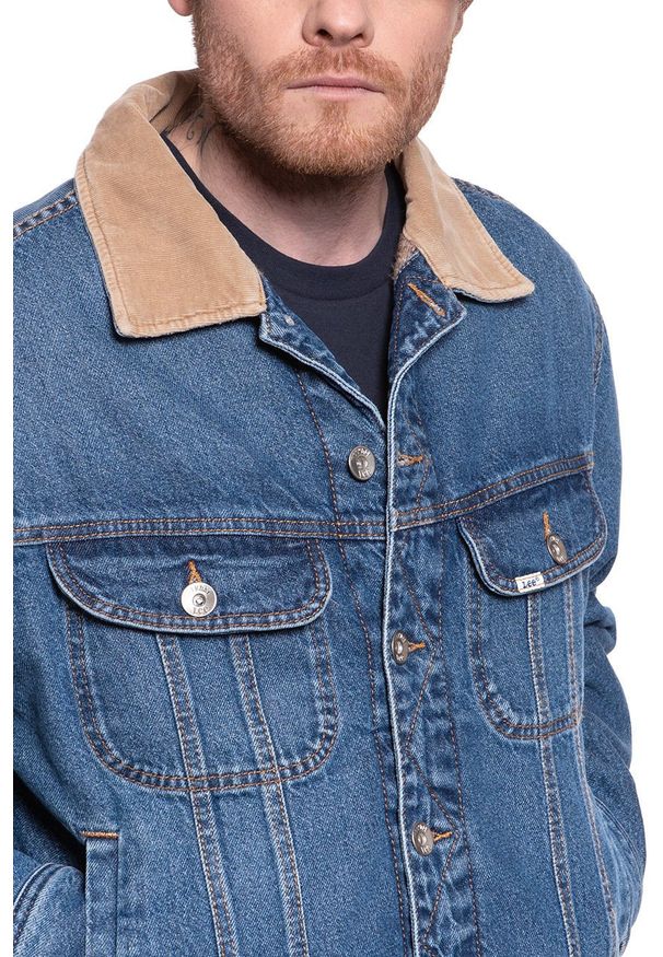 Lee - KURTKA JEANSOWA LEE STORM RIDER JKT MID STONE L88YRDFJ 112123806. Materiał: jeans