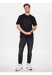 Just Cavalli T-Shirt 74OBHF04 Czarny Regular Fit. Kolor: czarny. Materiał: bawełna