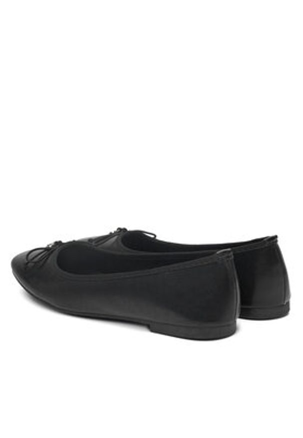 DeeZee Baleriny Z869-1 Czarny. Kolor: czarny. Materiał: skóra
