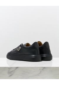 Philipp Plein - PHILIPP PLEIN - Czarne sneakersy Lo-Top. Okazja: na co dzień. Kolor: czarny. Materiał: guma #3