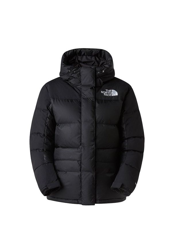 Kurtka damska The North Face Himalayan 0A4R2WGOF1 - czarna. Okazja: na spacer. Kolor: czarny. Materiał: materiał, poliester, nylon, puch. Sezon: zima. Styl: elegancki, retro. Sport: turystyka piesza