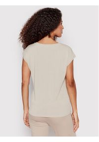 Vero Moda T-Shirt Filli 10247666 Beżowy Regular Fit. Kolor: beżowy. Materiał: syntetyk #4