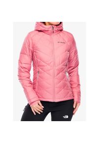 columbia - Kurtka ocieplana damska Columbia Heavenly Hooded Jacket. Kolor: różowy. Sport: turystyka piesza
