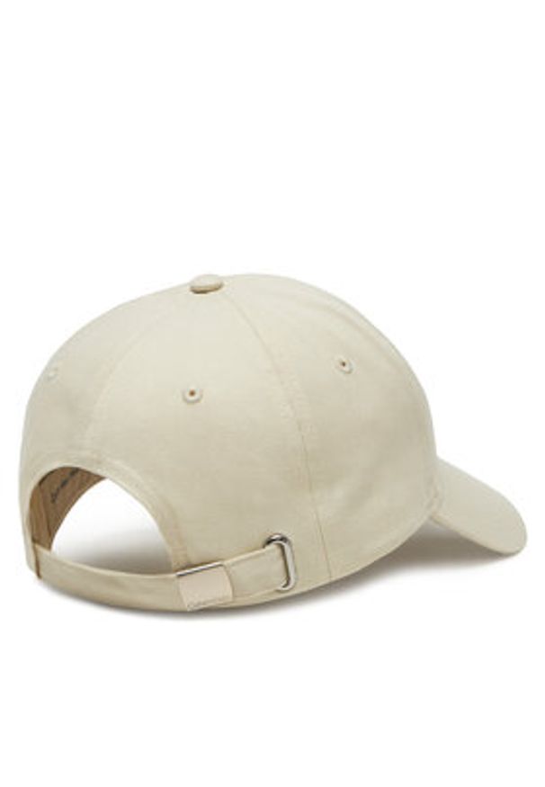 Calvin Klein Jeans Czapka z daszkiem Mono Leather Patch Twill Cap LV04K5052G Biały. Kolor: biały. Materiał: materiał, bawełna