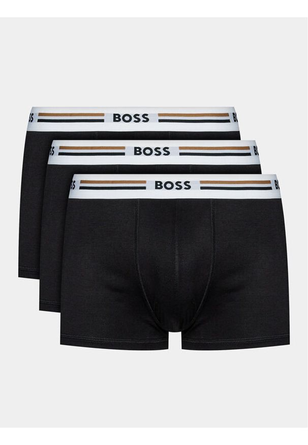 BOSS Komplet bokserek Trunk 3P Revive 50492200 Czarny. Kolor: czarny. Materiał: wiskoza