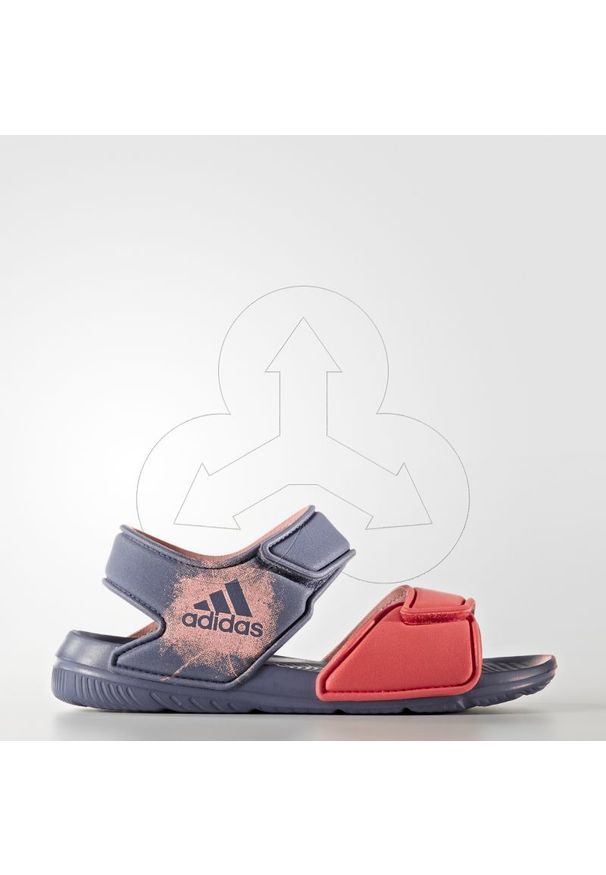 Adidas - Sandałki dziecięce adidas Altaswim BA9287 - 30. Okazja: na co dzień, na plażę. Zapięcie: pasek. Wzór: paski, aplikacja. Styl: casual