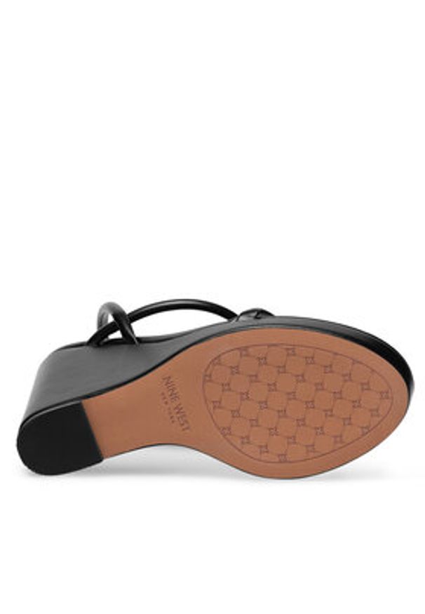 Nine West Sandały WFA2624-1 Czarny. Kolor: czarny. Materiał: syntetyk