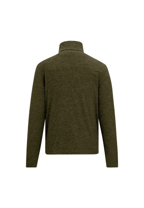 Regatta - Bluza Polarowa Męska Melanżowy Suwak Do Połowy Thompson. Kolor: zielony. Materiał: polar. Wzór: melanż. Styl: sportowy. Sport: turystyka piesza