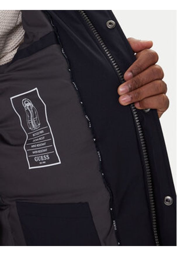 Guess Kurtka puchowa M5BL2G W2712 Granatowy Regular Fit. Kolor: niebieski. Materiał: syntetyk