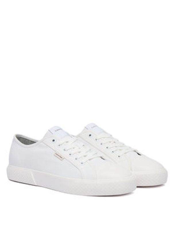 Calvin Klein Trampki Vulc Laceup Cv HM0HM02121 Biały. Kolor: biały. Materiał: materiał