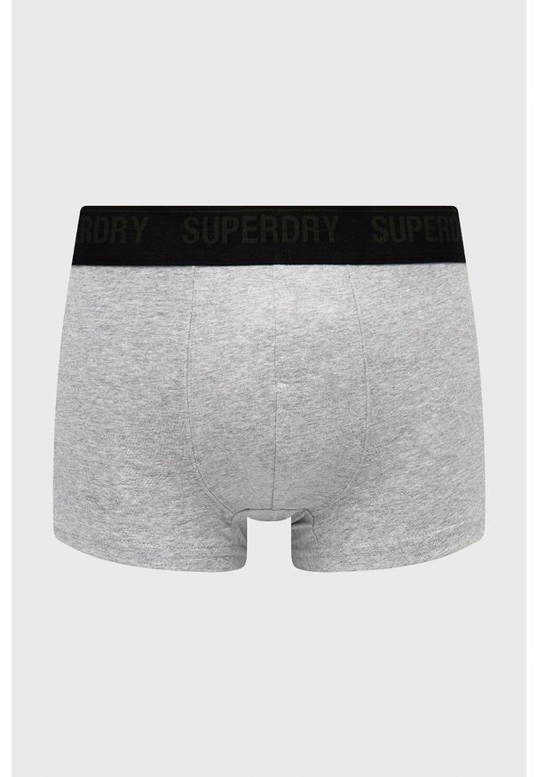 Superdry bokserki (3-pack) męskie kolor czarny. Kolor: czarny. Materiał: bawełna