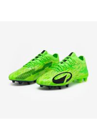 KIPSTA - Buty piłkarskie Kipsta CLR Elite FG. Kolor: zielony. Materiał: zamsz, skóra, dzianina. Sport: piłka nożna