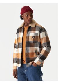 Quiksilver Kurtka przejściowa Dna Sherpa Harrington EQYJK04201 Brązowy Regular Fit. Kolor: brązowy. Materiał: bawełna #1