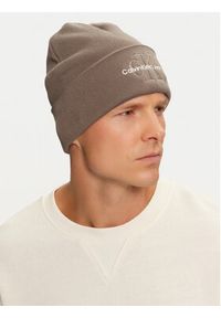 Calvin Klein Czapka Mono Logo Embro K50K512460 Brązowy. Kolor: brązowy. Materiał: bawełna #3