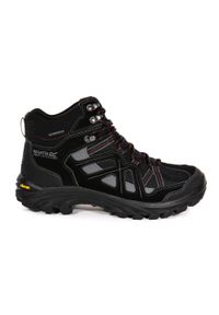 Burrell II Regatta męskie trekkingowe buty. Kolor: czarny. Materiał: poliester. Sport: turystyka piesza