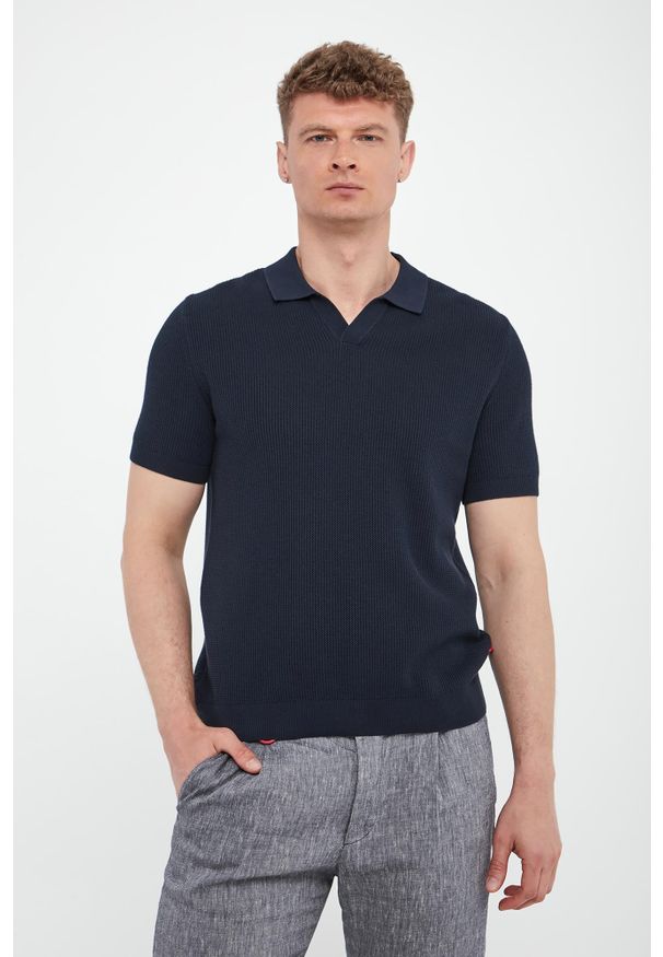 JOOP! Jeans - Polo męskie dzianinowe Adrianor JOOP! JEANS. Typ kołnierza: polo. Materiał: dzianina