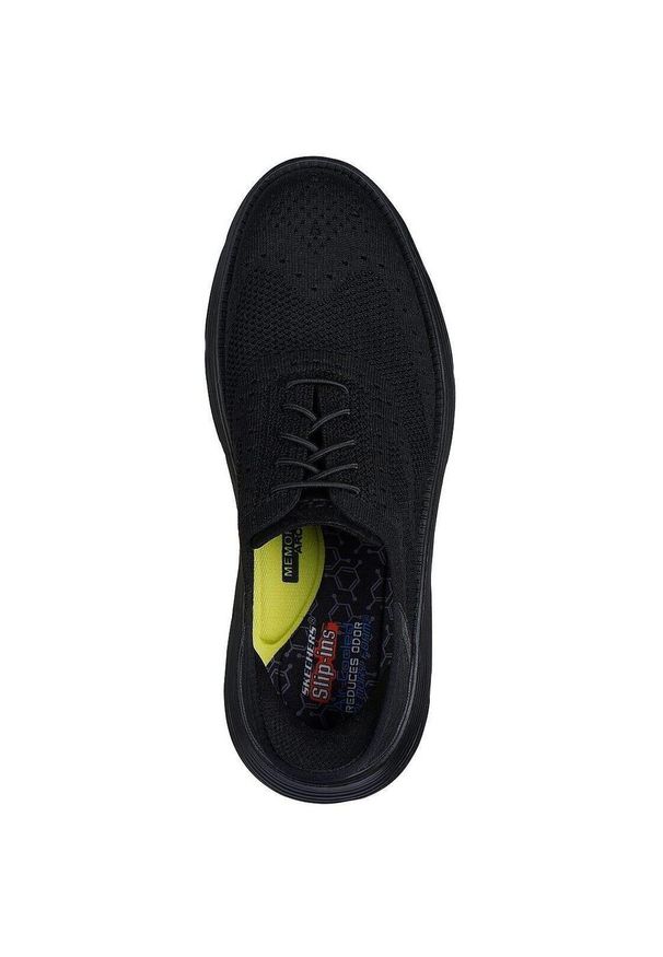 skechers - Adidasy Skechers Garza - Palma, Mężczyźni. Kolor: czarny. Materiał: materiał