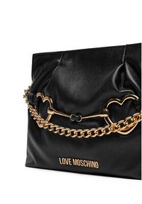 Love Moschino - LOVE MOSCHINO Torebka JC4035PP1MLB0000 Czarny. Kolor: czarny. Materiał: skórzane