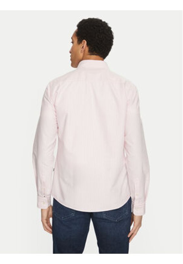 BOSS Koszula Roan 50520275 Różowy Slim Fit. Kolor: różowy. Materiał: bawełna