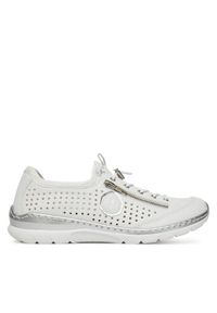 Rieker Sneakersy L3296-82 Biały. Kolor: biały. Materiał: syntetyk, materiał