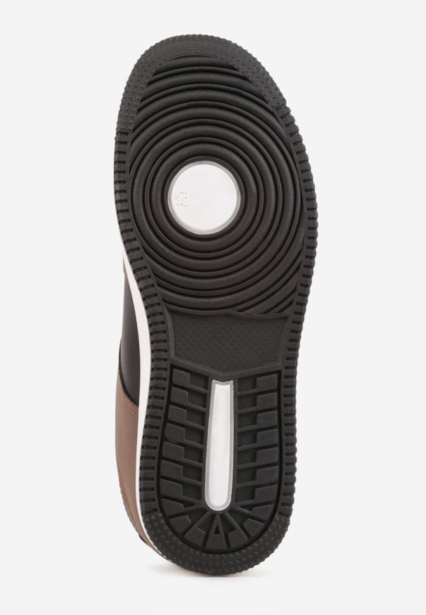 Born2be - Brązowe Sneakersy Ozdobione Perforacją Isselina. Okazja: na co dzień, na spacer. Kolor: brązowy. Wzór: aplikacja. Sport: turystyka piesza