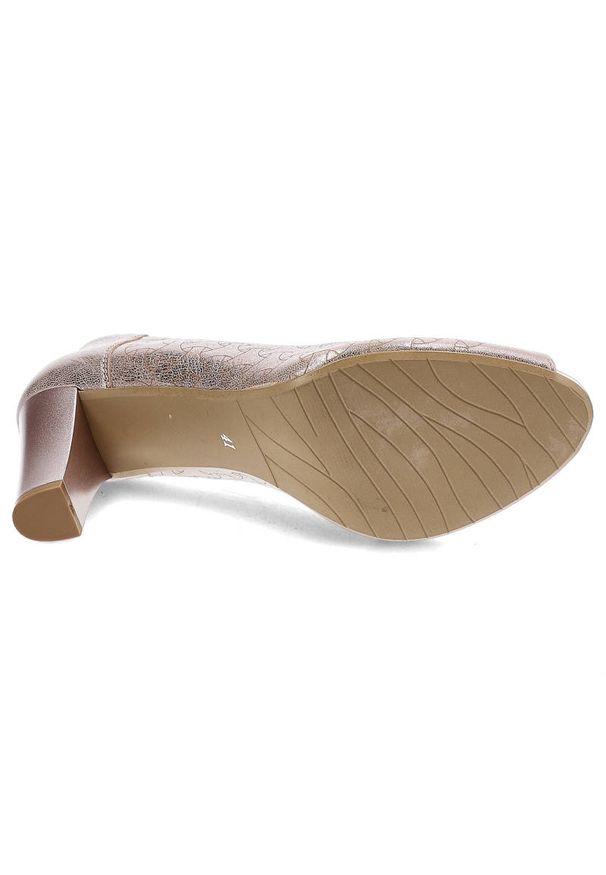 Różowe Czółenka Gamis Eleganckie Skórzane Buty Na Obcasie. Zapięcie: bez zapięcia. Kolor: różowy. Materiał: skóra. Szerokość cholewki: normalna. Obcas: na obcasie. Styl: elegancki. Wysokość obcasa: średni