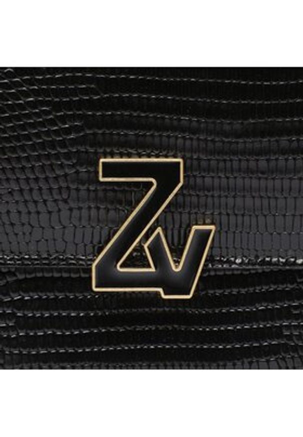Zadig&Voltaire - Zadig & Voltaire Torebka Zv Initiale Le Mini Embossed I LWBA02215 Czarny. Kolor: czarny. Materiał: skórzane