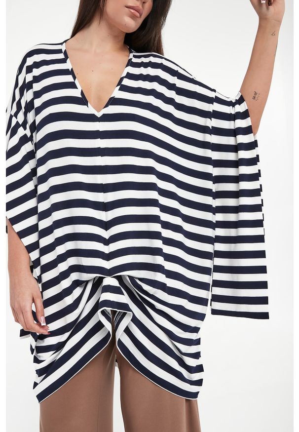 MMC STUDIO - Bluzka damska w paski Marina MMC. Wzór: paski