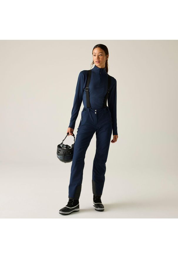 DARE 2B - Damskie wodoodporne izolowane spodnie narciarskie Shrink. Kolor: niebieski. Sezon: zima. Sport: narciarstwo