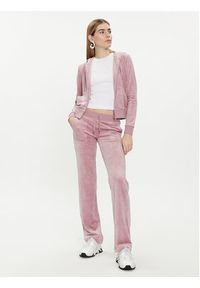 Juicy Couture Bluza Robertson JCAP176 Różowy Slim Fit. Kolor: różowy. Materiał: syntetyk #4