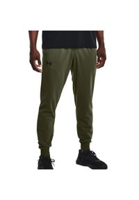 Spodnie fitness męskie Under Armour Armour Fleece Joggers. Kolor: zielony. Sport: fitness