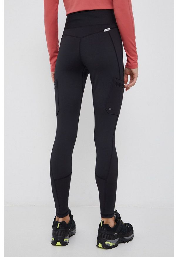 Wrangler - Legginsy. Kolor: czarny. Materiał: materiał