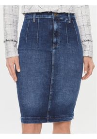 Guess Spódnica jeansowa W4RD06 D5921 Szary Slim Fit. Kolor: szary. Materiał: bawełna