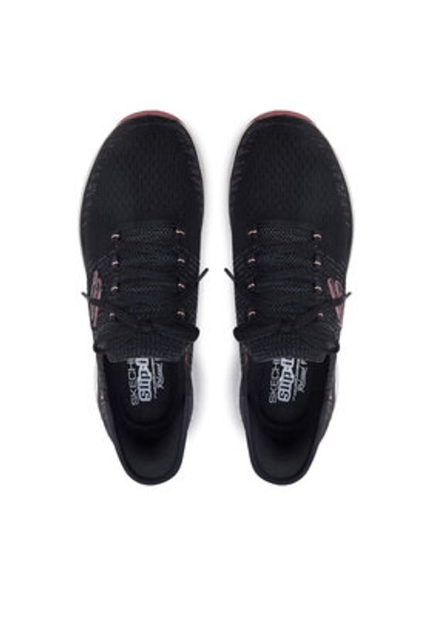 skechers - Skechers Sneakersy 150470/BKPK Czarny. Kolor: czarny. Materiał: materiał