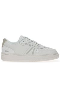 Buty Lacoste Court 742SFA0076-65T - białe. Kolor: biały. Materiał: guma, poliester, syntetyk, skóra, tkanina. Szerokość cholewki: normalna