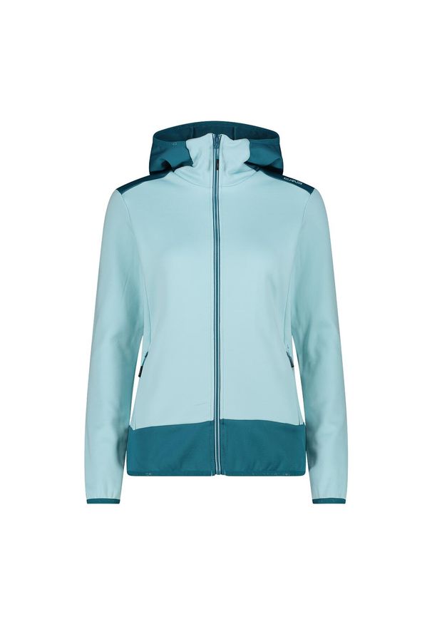 Bluza damska turystyczna CMP 34E2306. Okazja: na co dzień. Kolor: niebieski. Styl: casual, sportowy. Sport: turystyka piesza