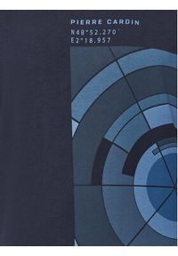 Pierre Cardin T-Shirt 21040/000/2100 Granatowy Modern Fit. Kolor: niebieski. Materiał: bawełna