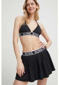 MICHAEL Michael Kors spódnica kąpielowa kolor czarny. Kolor: czarny. Materiał: dzianina #3